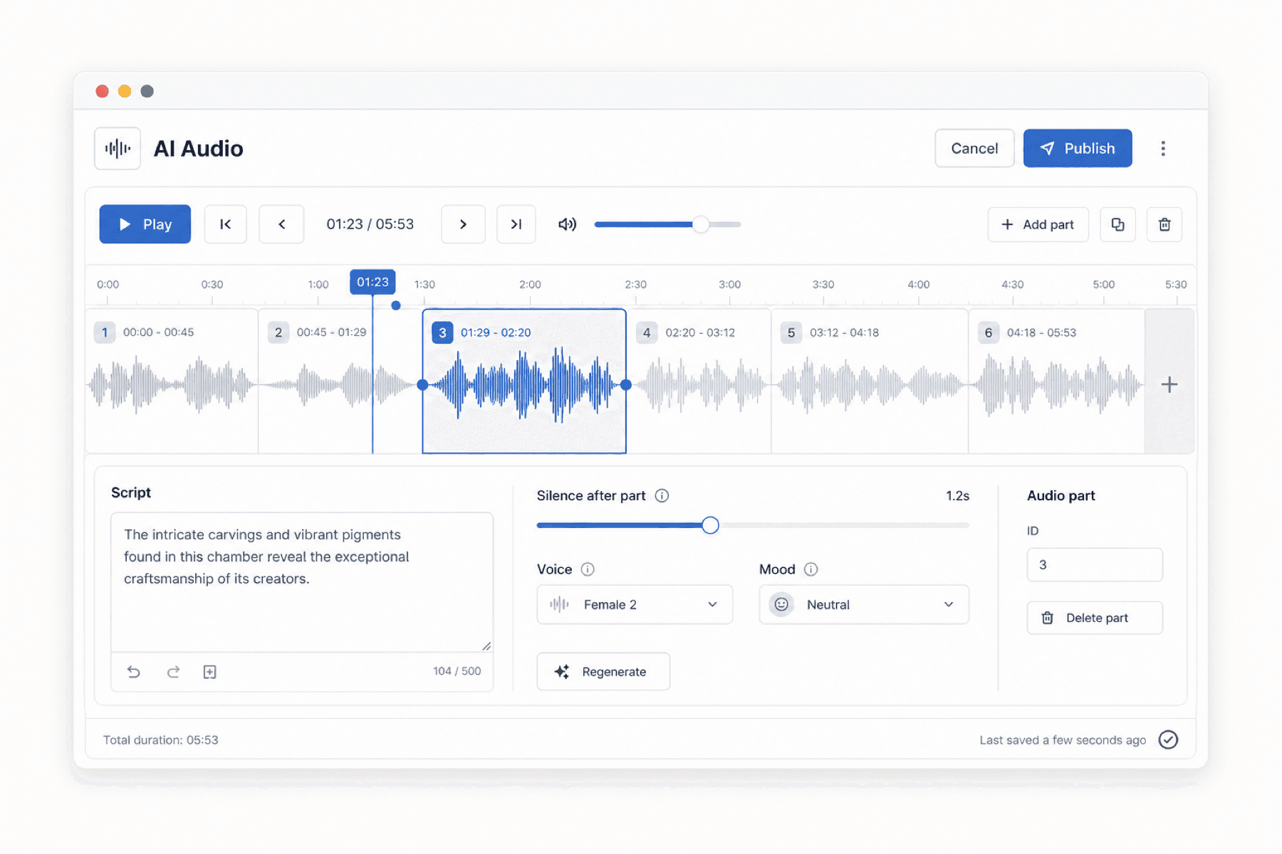 AI audio editor