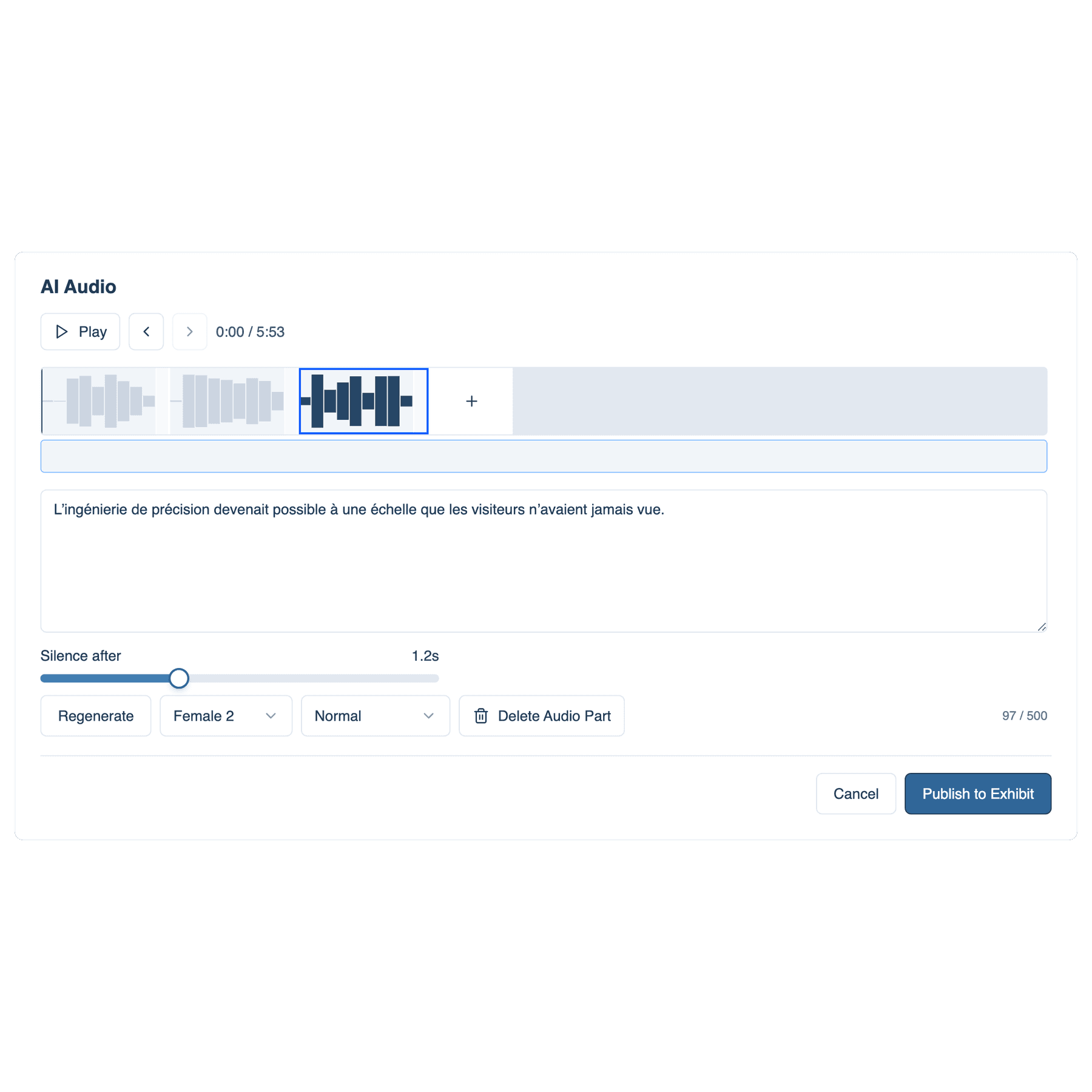 Publish to audio guides